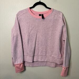 Adidas Pink Oversized Crewneck Sweatshirt Size S